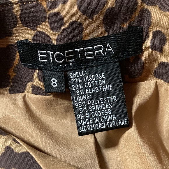 Etcetera cha-cha animal print skirt 8 - Picture 10 of 10